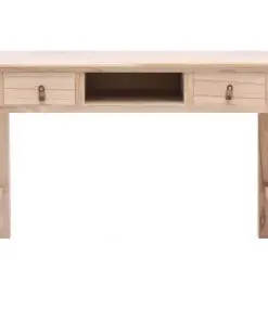 vidaXL Writing Desk Natural 110x45x76 cm Wood