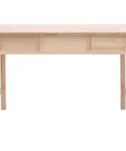 vidaXL Writing Desk Natural 110x45x76 cm Wood