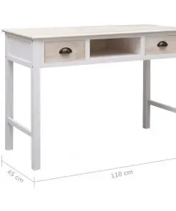 vidaXL Console Table 110x45x76 cm Wood