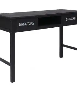 vidaXL Console Table Black 110x45x76 cm Wood