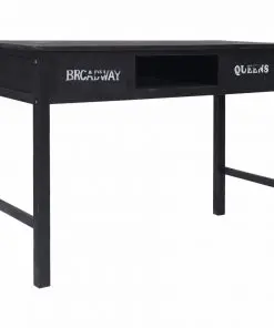 vidaXL Console Table Black 110x45x76 cm Wood