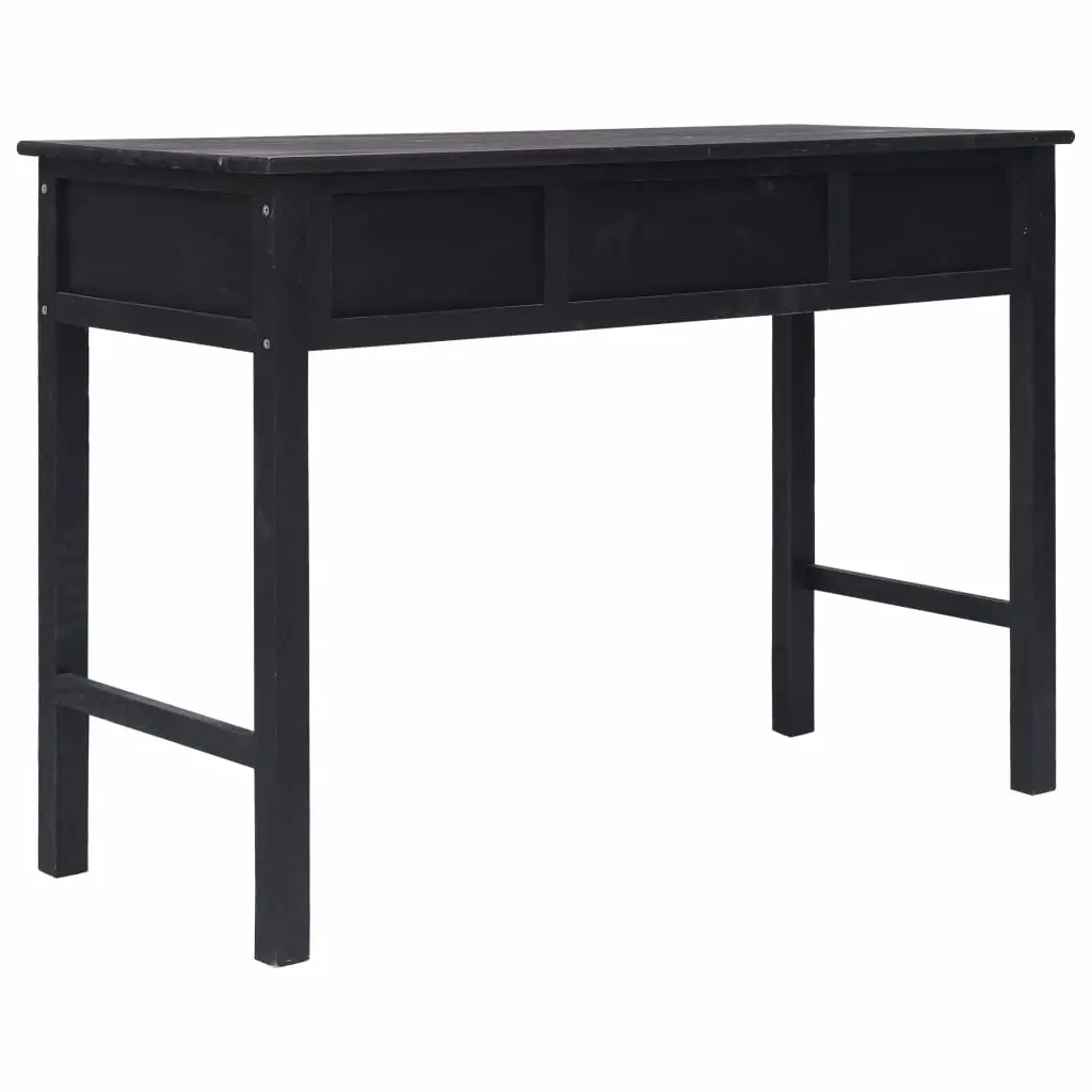 vidaXL Console Table Black 110x45x76 cm Wood