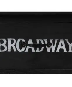 vidaXL Console Table Black 110x45x76 cm Wood