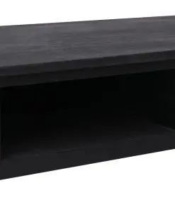 vidaXL Console Table Black 110x45x76 cm Wood