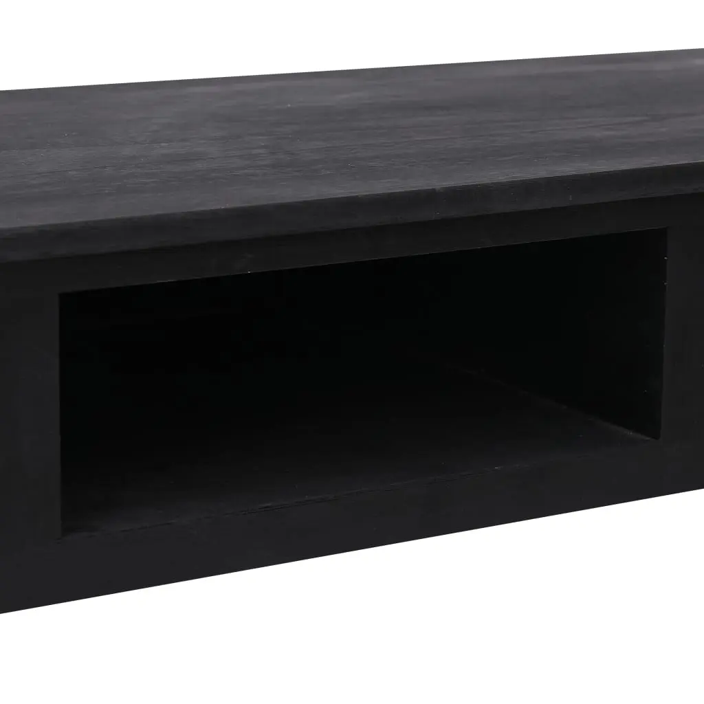 vidaXL Console Table Black 110x45x76 cm Wood