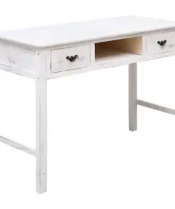 vidaXL Console Table Antique White 110x45x76 cm Wood