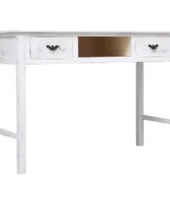 vidaXL Console Table Antique White 110x45x76 cm Wood