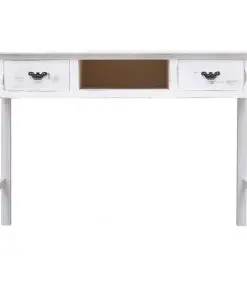 vidaXL Console Table Antique White 110x45x76 cm Wood