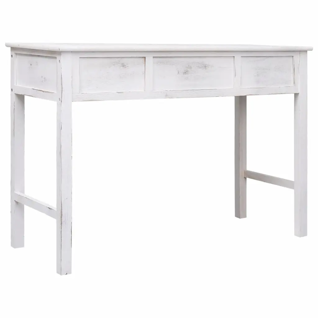 vidaXL Console Table Antique White 110x45x76 cm Wood