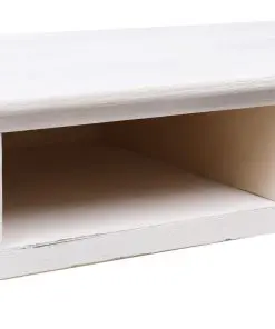 vidaXL Console Table Antique White 110x45x76 cm Wood