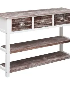 vidaXL Sideboard Antique Brown 115x30x76 cm Wood