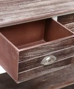 vidaXL Sideboard Antique Brown 115x30x76 cm Wood