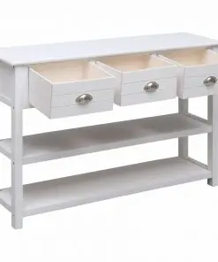 vidaXL Sideboard White 115x30x76 cm Wood