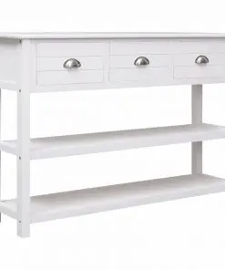 vidaXL Sideboard White 115x30x76 cm Wood