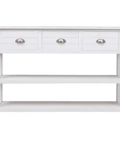 vidaXL Sideboard White 115x30x76 cm Wood