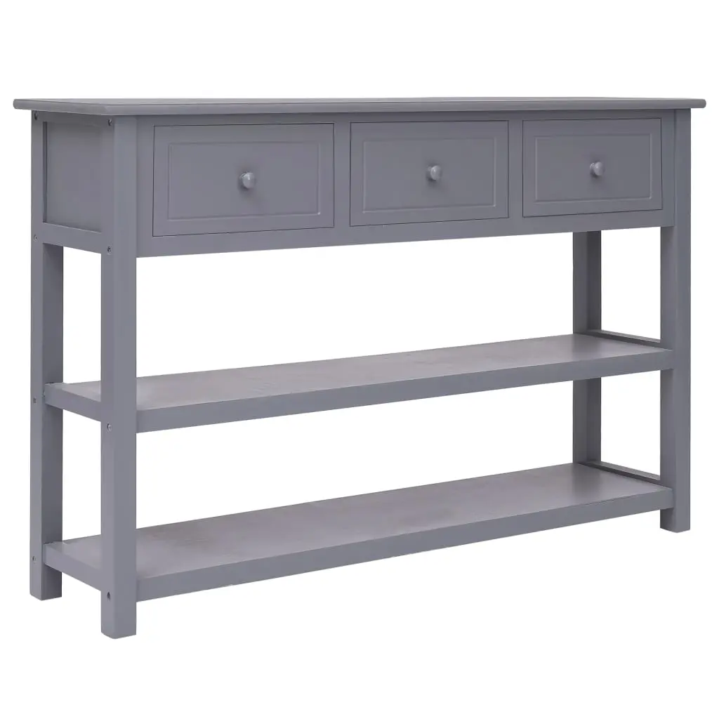 vidaXL Sideboard Grey 115x30x76 cm Wood
