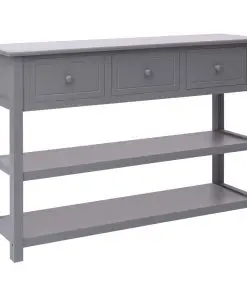 vidaXL Sideboard Grey 115x30x76 cm Wood