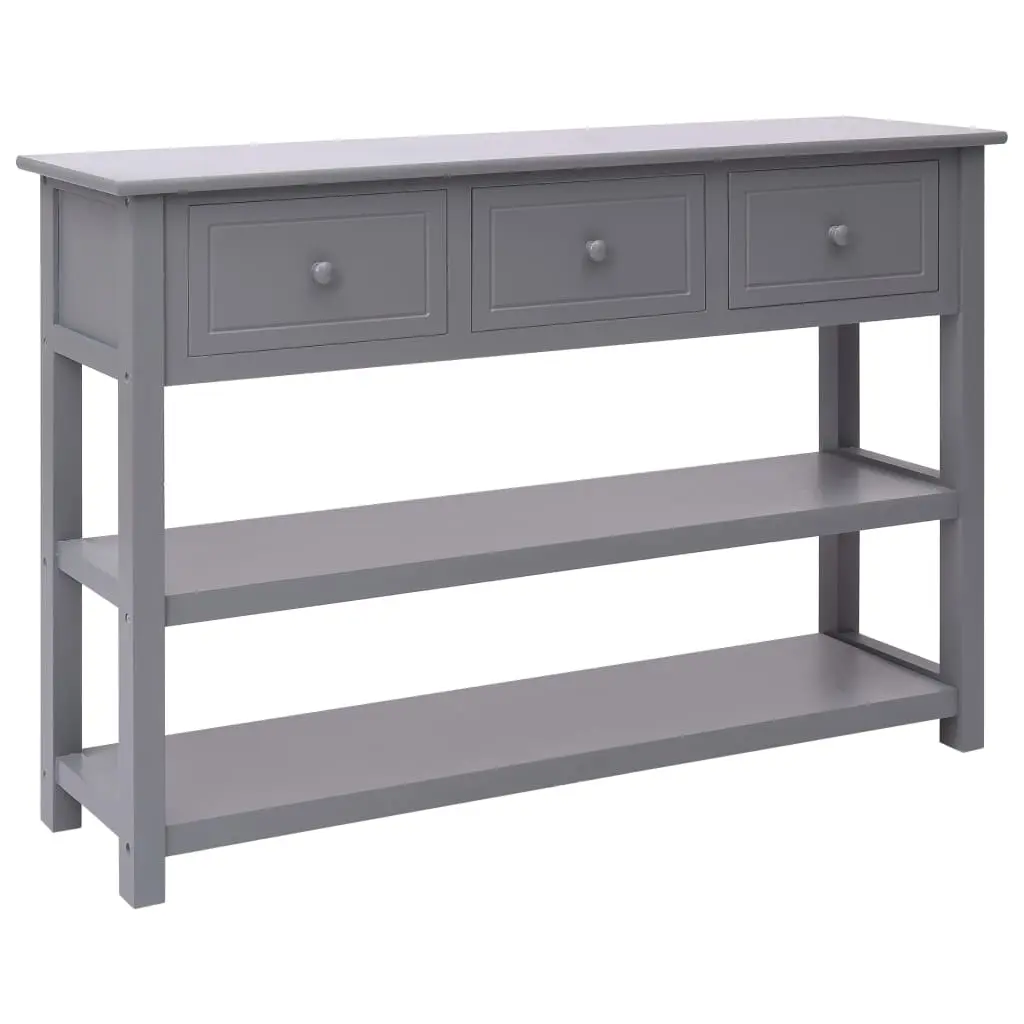 vidaXL Sideboard Grey 115x30x76 cm Wood