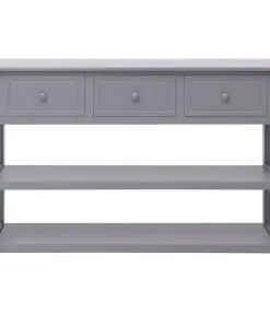 vidaXL Sideboard Grey 115x30x76 cm Wood