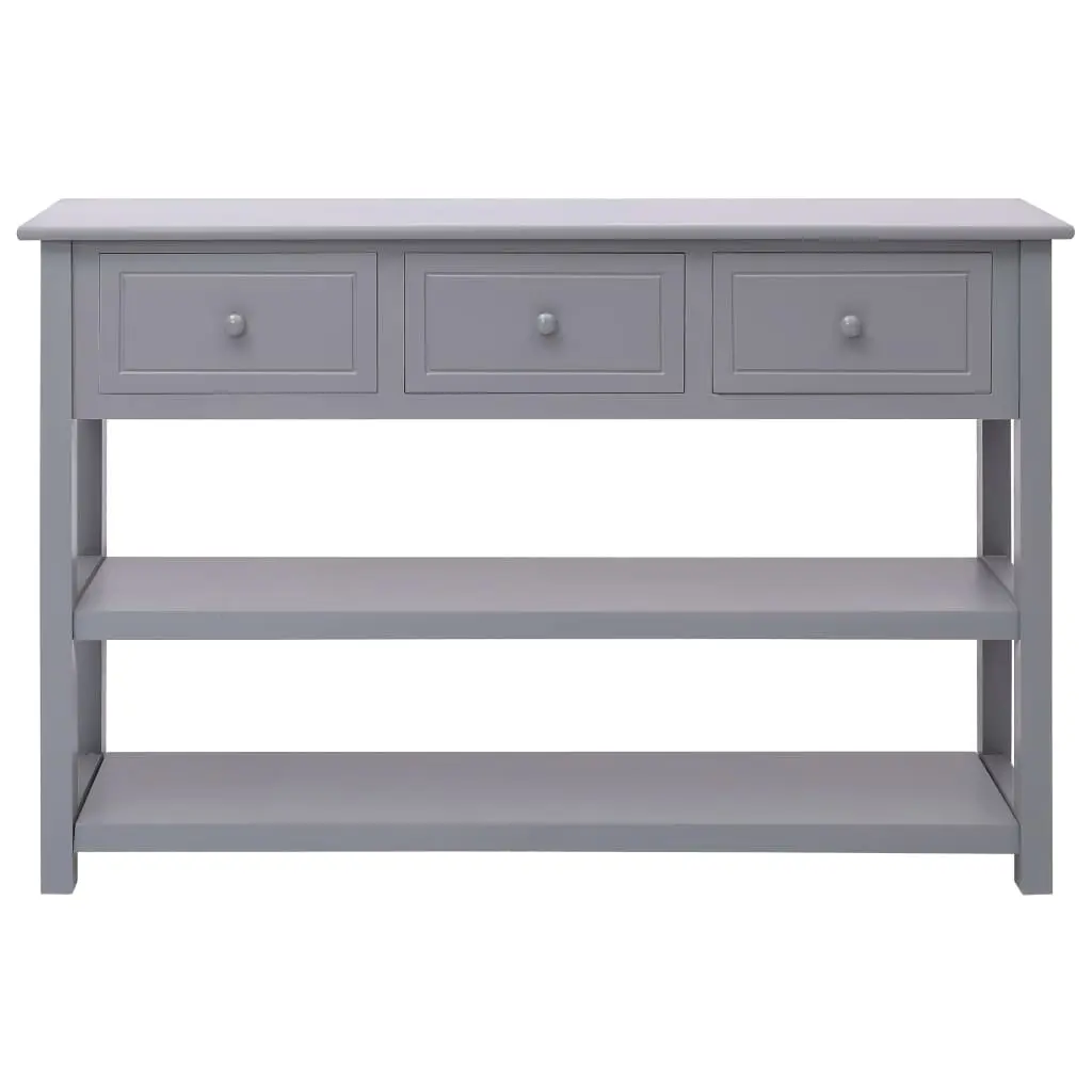 vidaXL Sideboard Grey 115x30x76 cm Wood