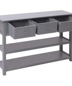 vidaXL Sideboard Grey 115x30x76 cm Wood