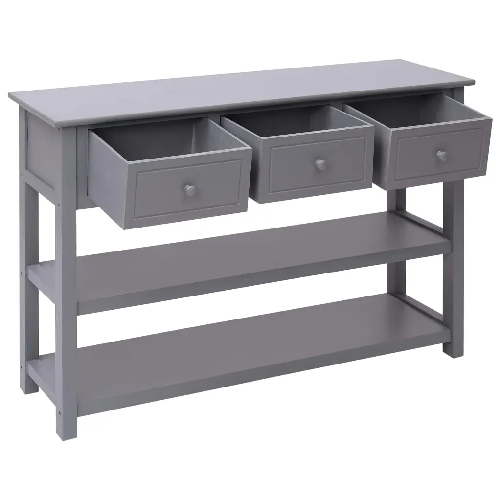 vidaXL Sideboard Grey 115x30x76 cm Wood