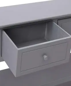 vidaXL Sideboard Grey 115x30x76 cm Wood