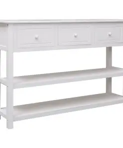 vidaXL Sideboard White 115x30x76 cm Wood