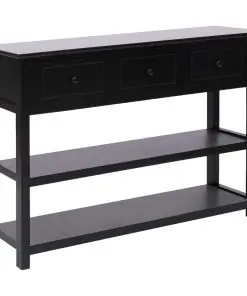 vidaXL Sideboard Black 115x30x76 cm Wood