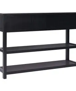 vidaXL Sideboard Black 115x30x76 cm Wood