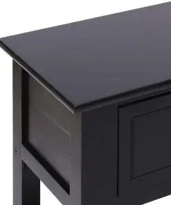 vidaXL Sideboard Black 115x30x76 cm Wood