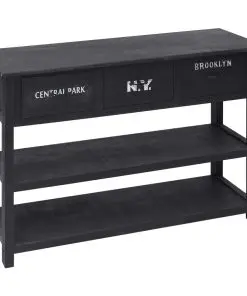 vidaXL Sideboard Black 115x30x76 cm Wood