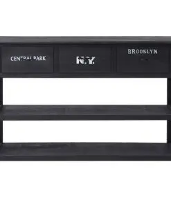 vidaXL Sideboard Black 115x30x76 cm Wood