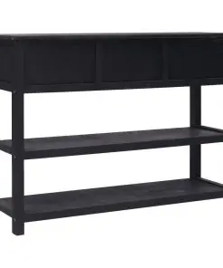 vidaXL Sideboard Black 115x30x76 cm Wood
