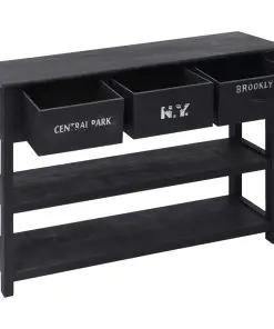 vidaXL Sideboard Black 115x30x76 cm Wood