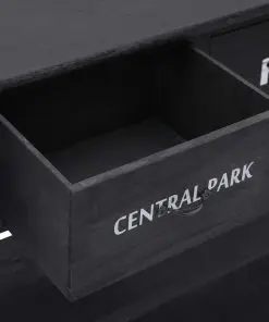 vidaXL Sideboard Black 115x30x76 cm Wood