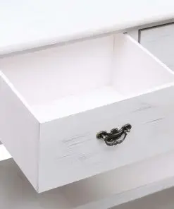 vidaXL Sideboard Antique White 115x30x76 cm Wood