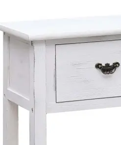 vidaXL Sideboard Antique White 115x30x76 cm Wood