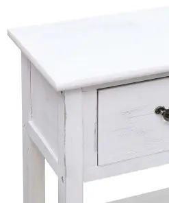 vidaXL Sideboard Antique White 115x30x76 cm Wood