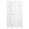 vidaXL 3-Panel Room Divider White 105×165 cm Wood