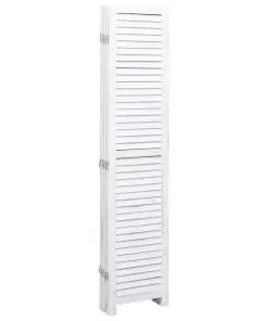 vidaXL 5-Panel Room Divider White 175×165 cm Wood