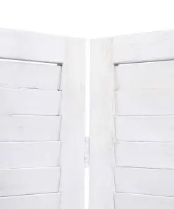 vidaXL 5-Panel Room Divider White 175×165 cm Wood