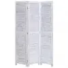 vidaXL 3-Panel Room Divider Grey 105×165 cm Wood