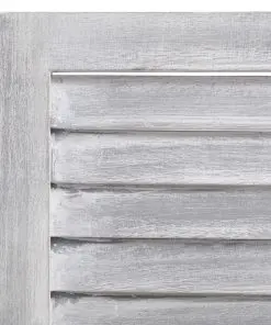vidaXL 3-Panel Room Divider Grey 105×165 cm Wood