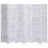 vidaXL 6-Panel Room Divider Grey 210×165 cm Wood