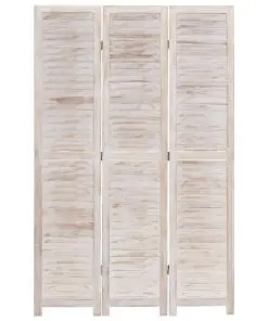 vidaXL 3-Panel Room Divider 105×165 cm Wood