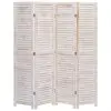 vidaXL 4-Panel Room Divider 140×165 cm Wood