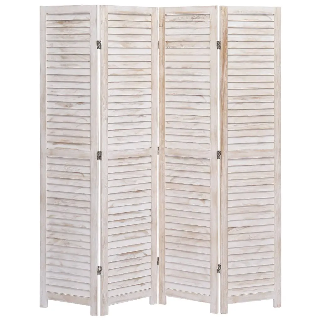vidaXL 4-Panel Room Divider 140×165 cm Wood