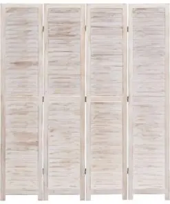 vidaXL 4-Panel Room Divider 140×165 cm Wood