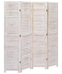 vidaXL 4-Panel Room Divider 140×165 cm Wood